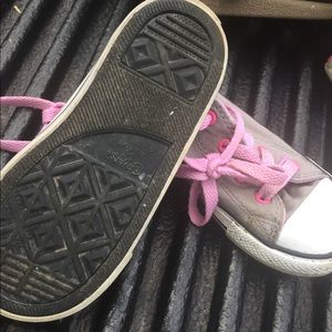 Little girls Converse shoes